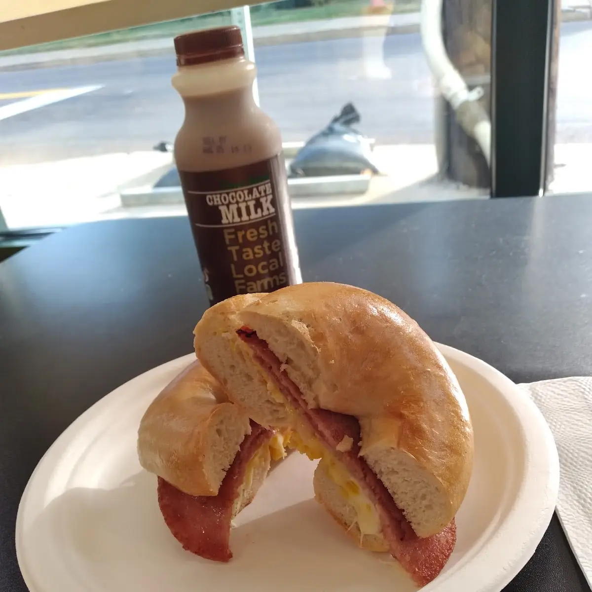 Pork Roll Egg and Cheese Sandwich