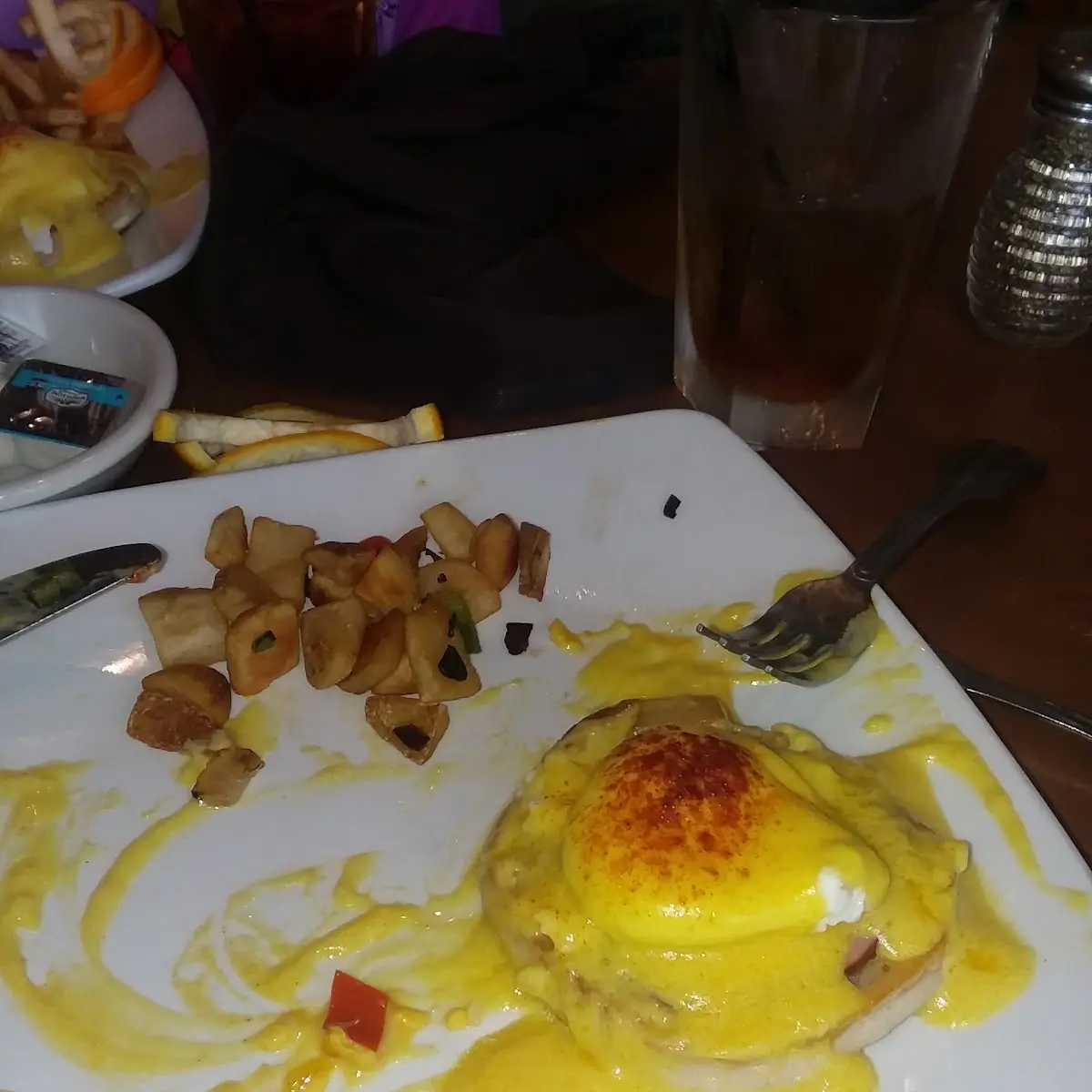 Eggs Benedict with Fried Potatoes