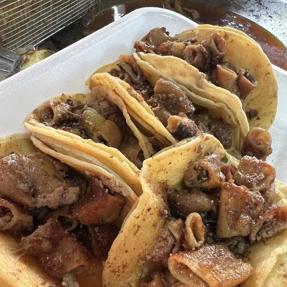 Grilled Tripe Tacos with Lime