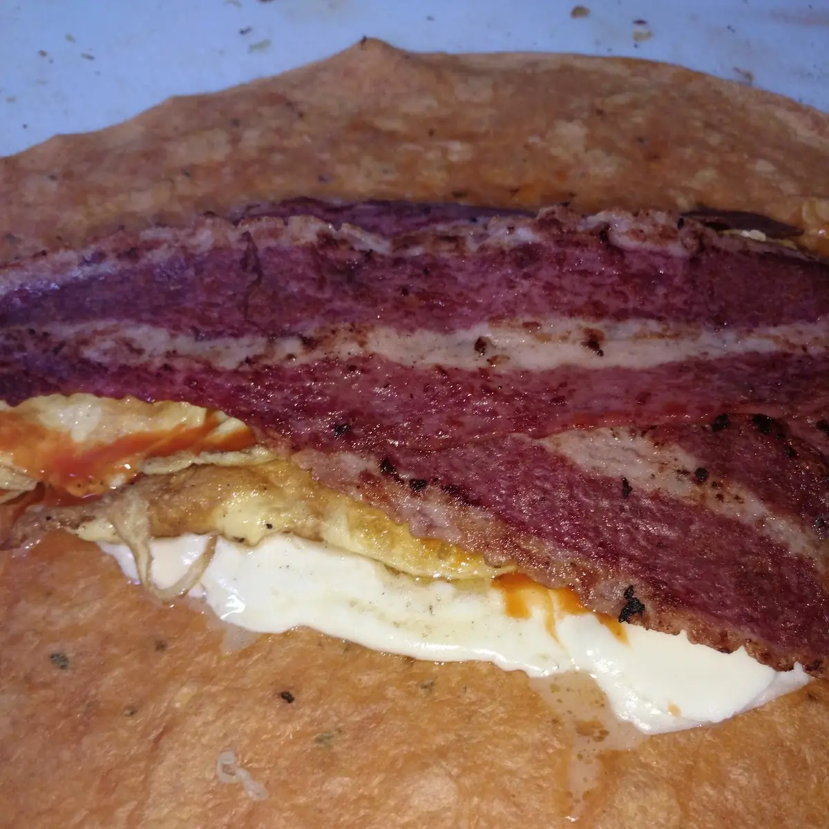 Turkey Bacon Scrambled Eggs