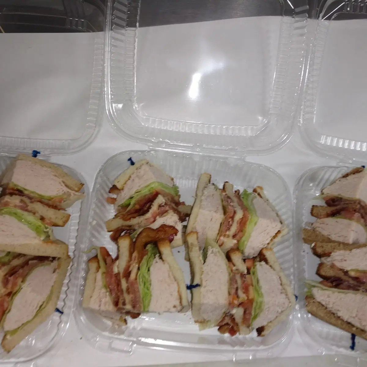 Turkey Club on Rye