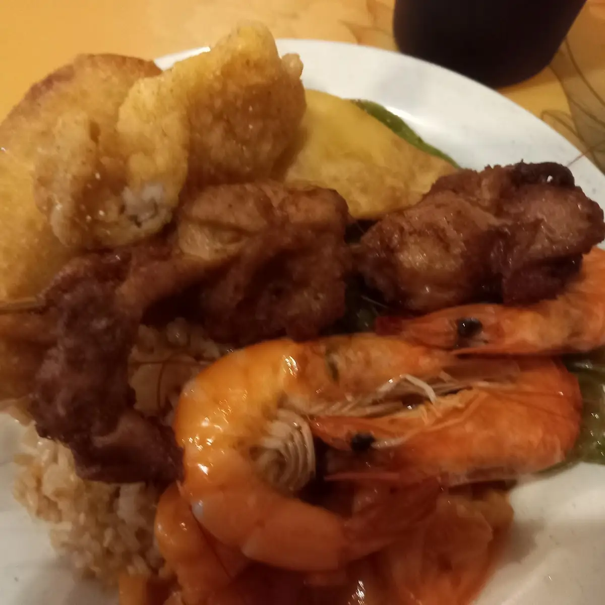 Shrimp Eggroll Fried Rice Chicken on a Stick