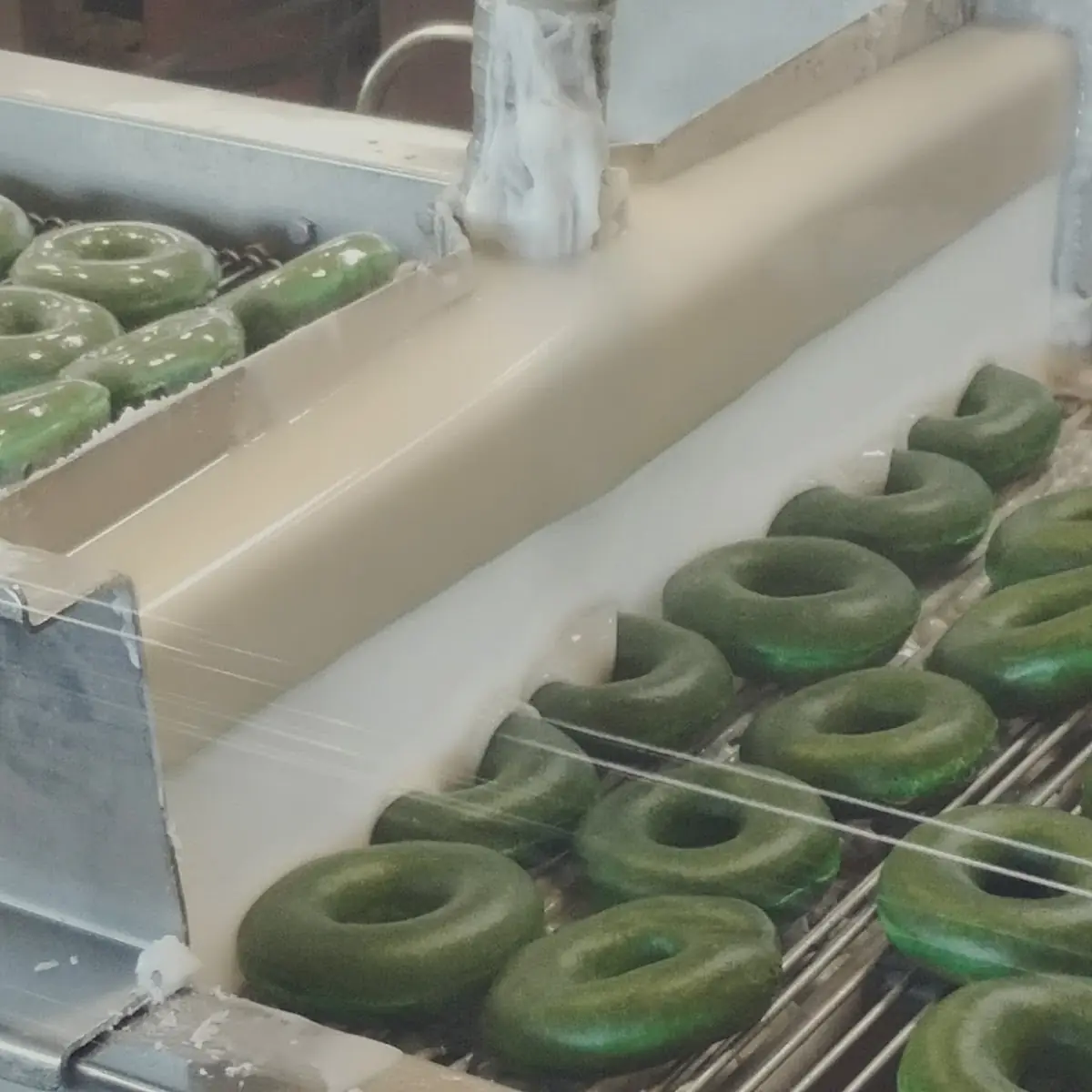 Glazed St Patrick's Day Donuts