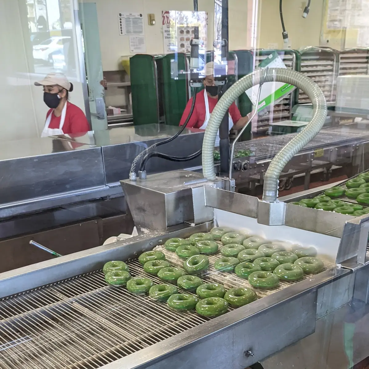 Green Glazed Donuts