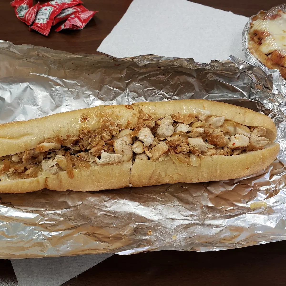 Chicken Cheesesteak with Fried Onions