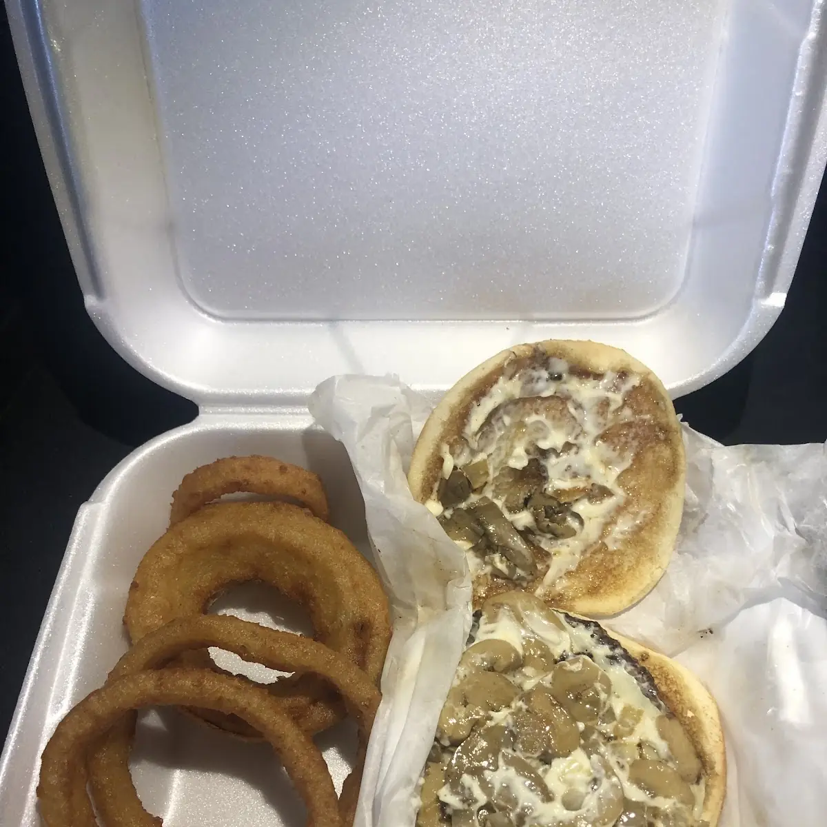 Mushroom Swiss Cheeseburger