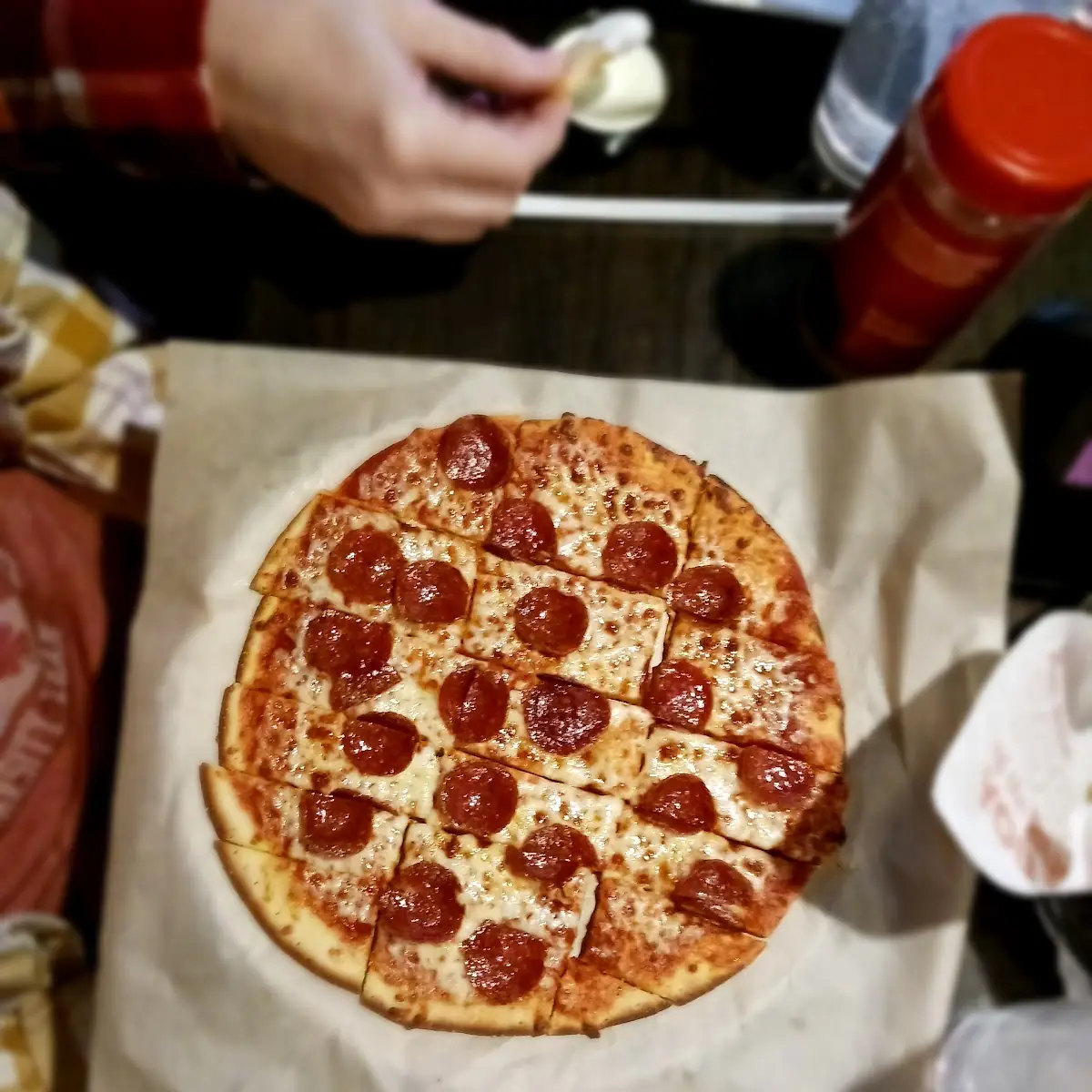 Donatos Pepperoni Pizza