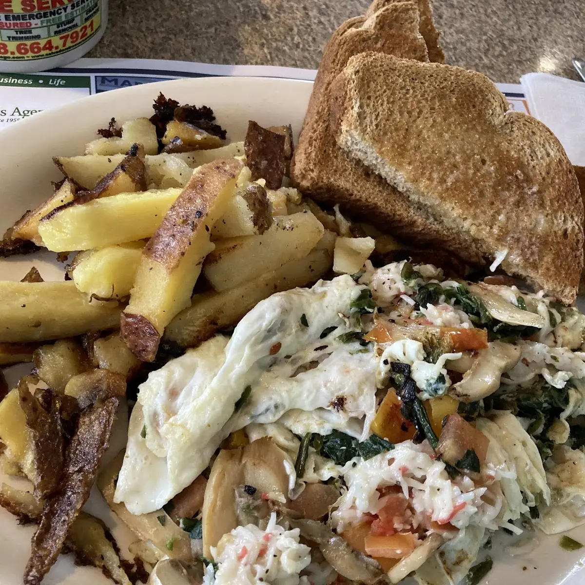 Egg White Veggie Omelette