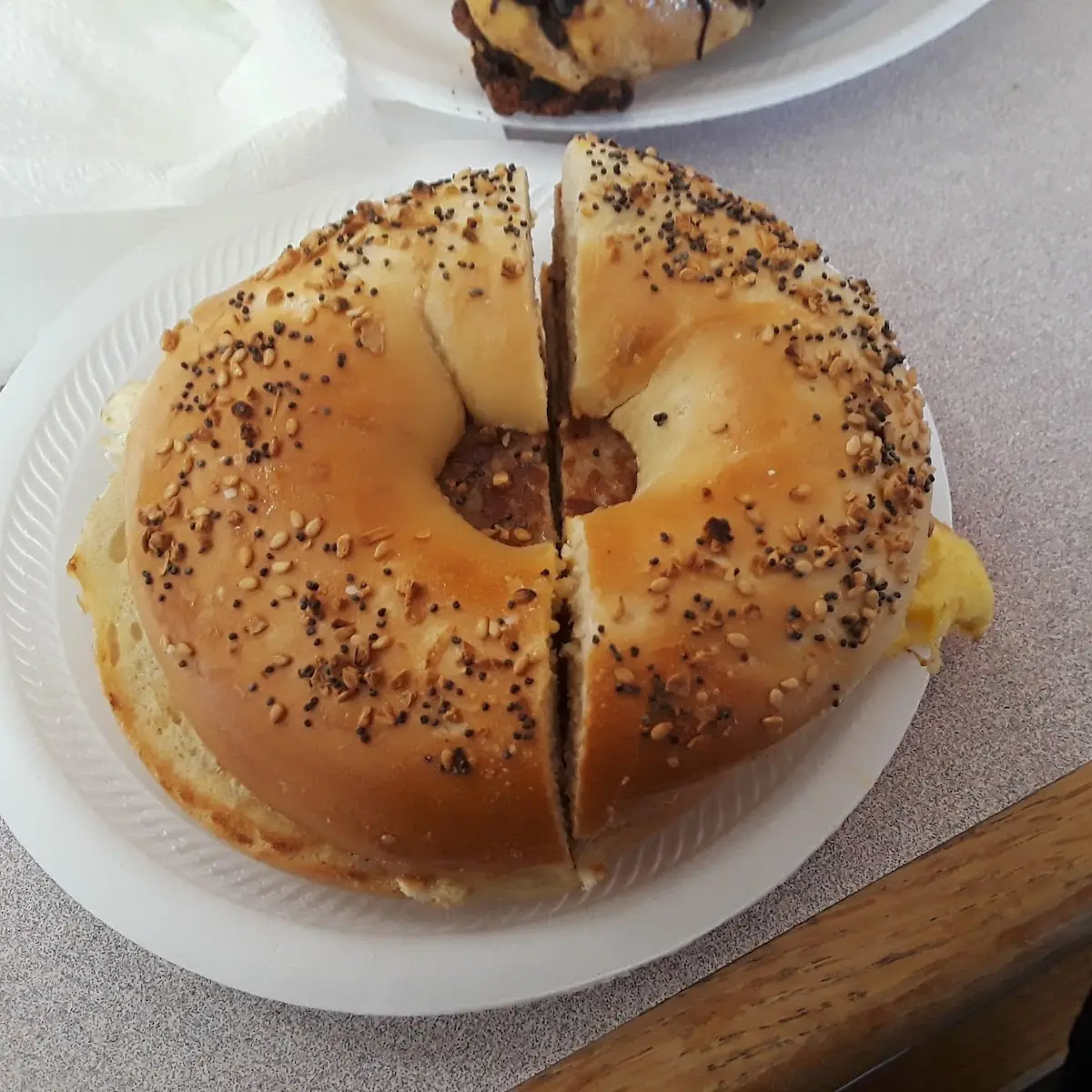 Everything Bagel with Honey Walnut Cream Cheese