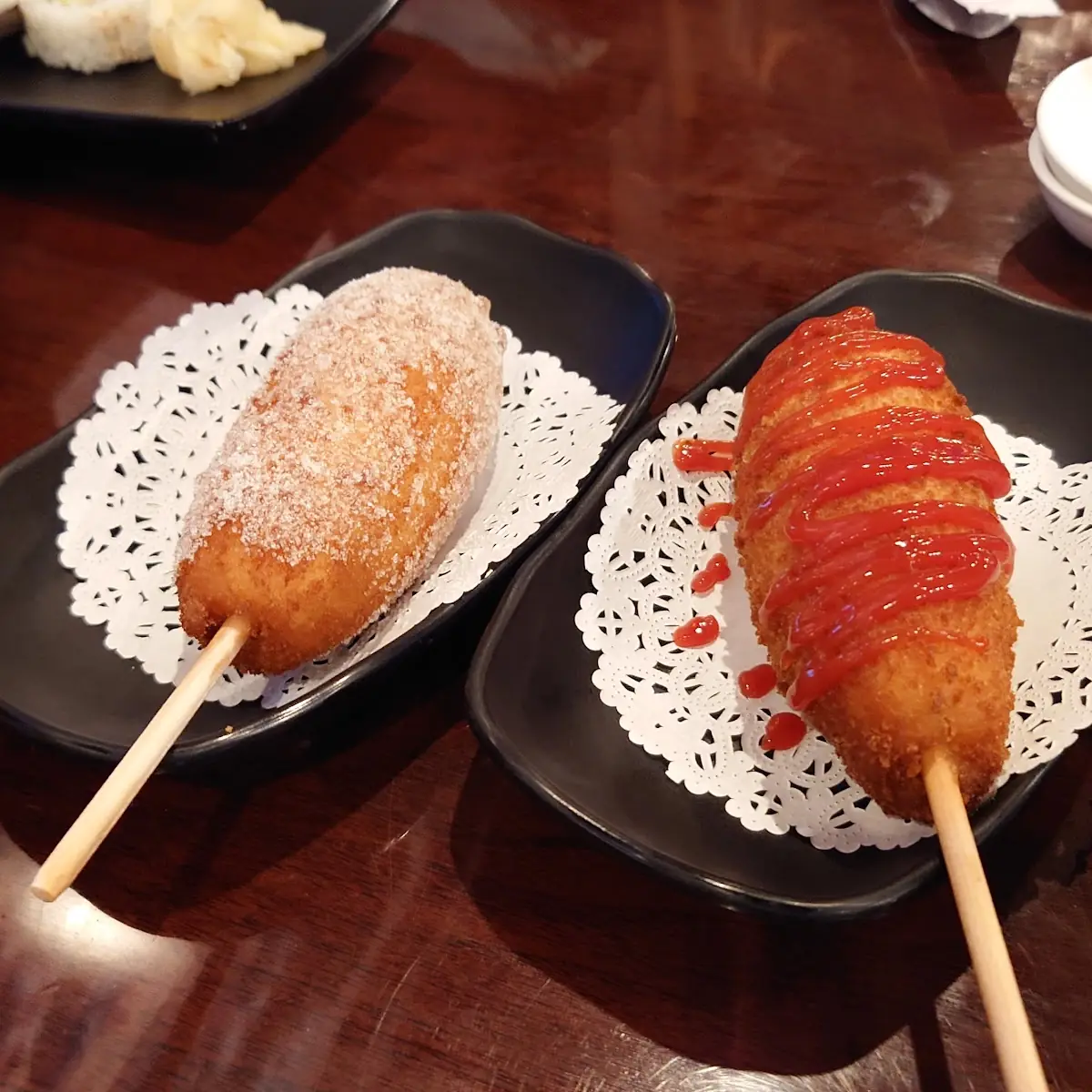 Corn Dogs S7 Sugar and Ketchup