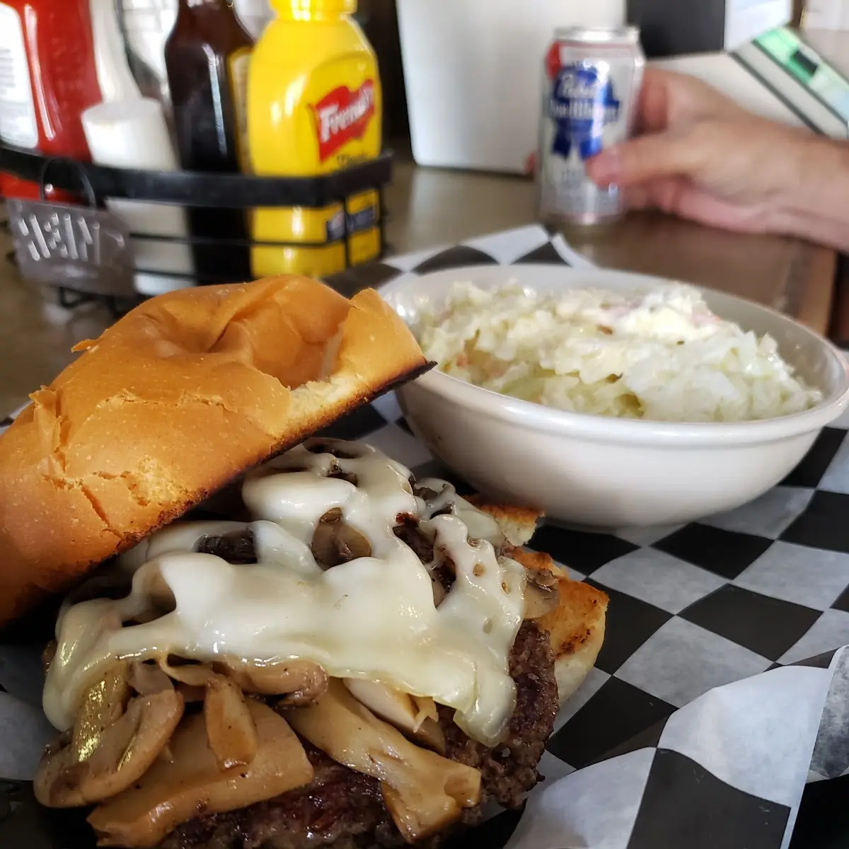 Mushroom Swiss Burger