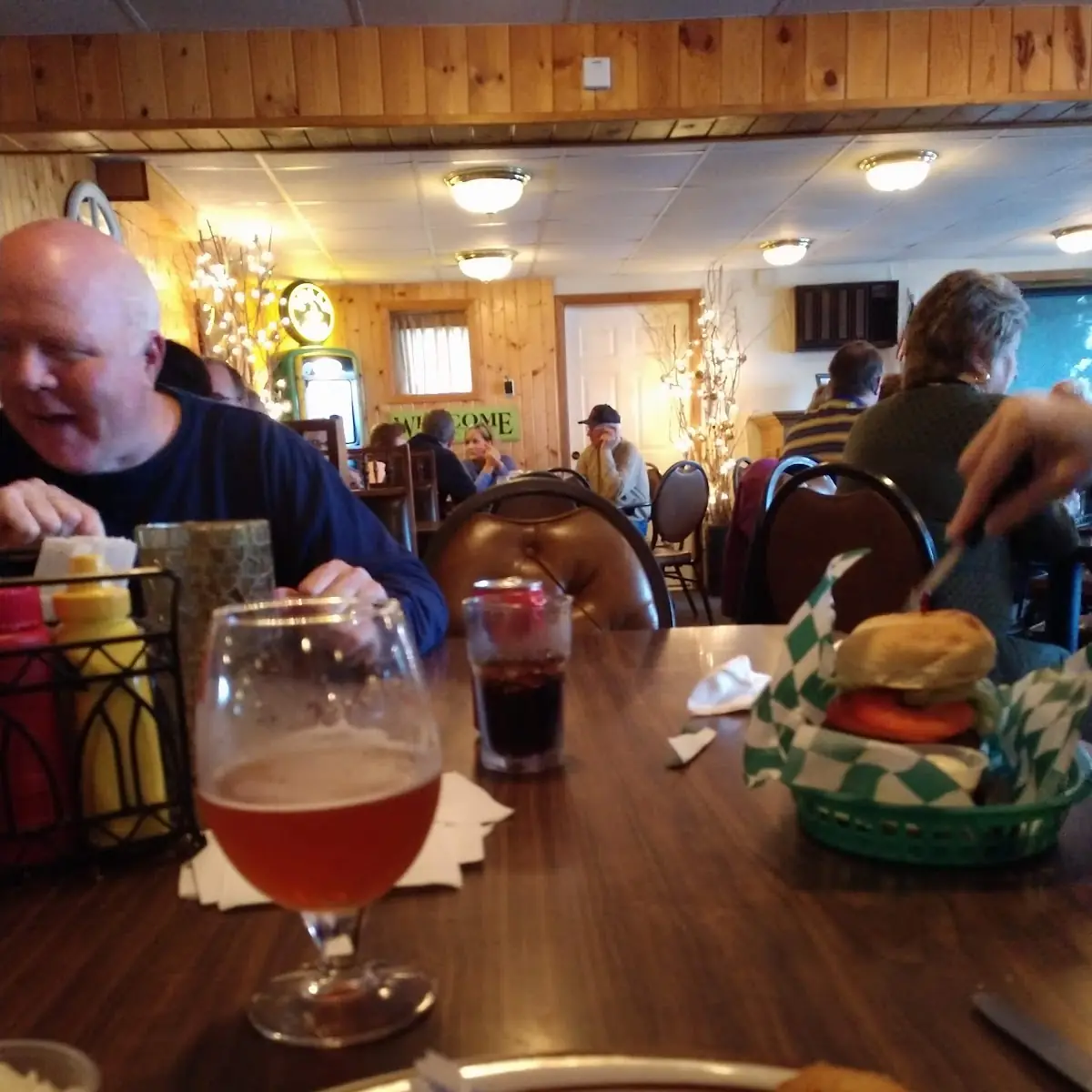 Classic Burger and a Beer
