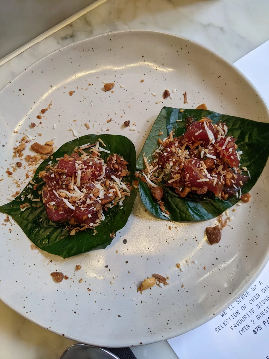 Miang of Yellowfin Tuna, Chin Chin