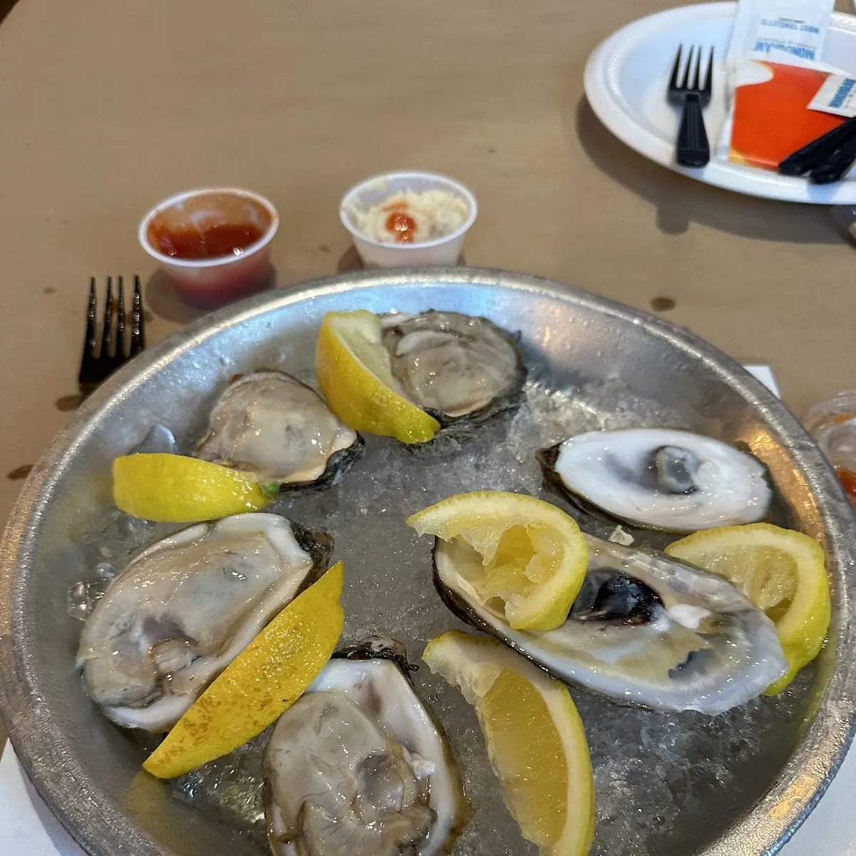 Fresh Raw Oysters on Ice