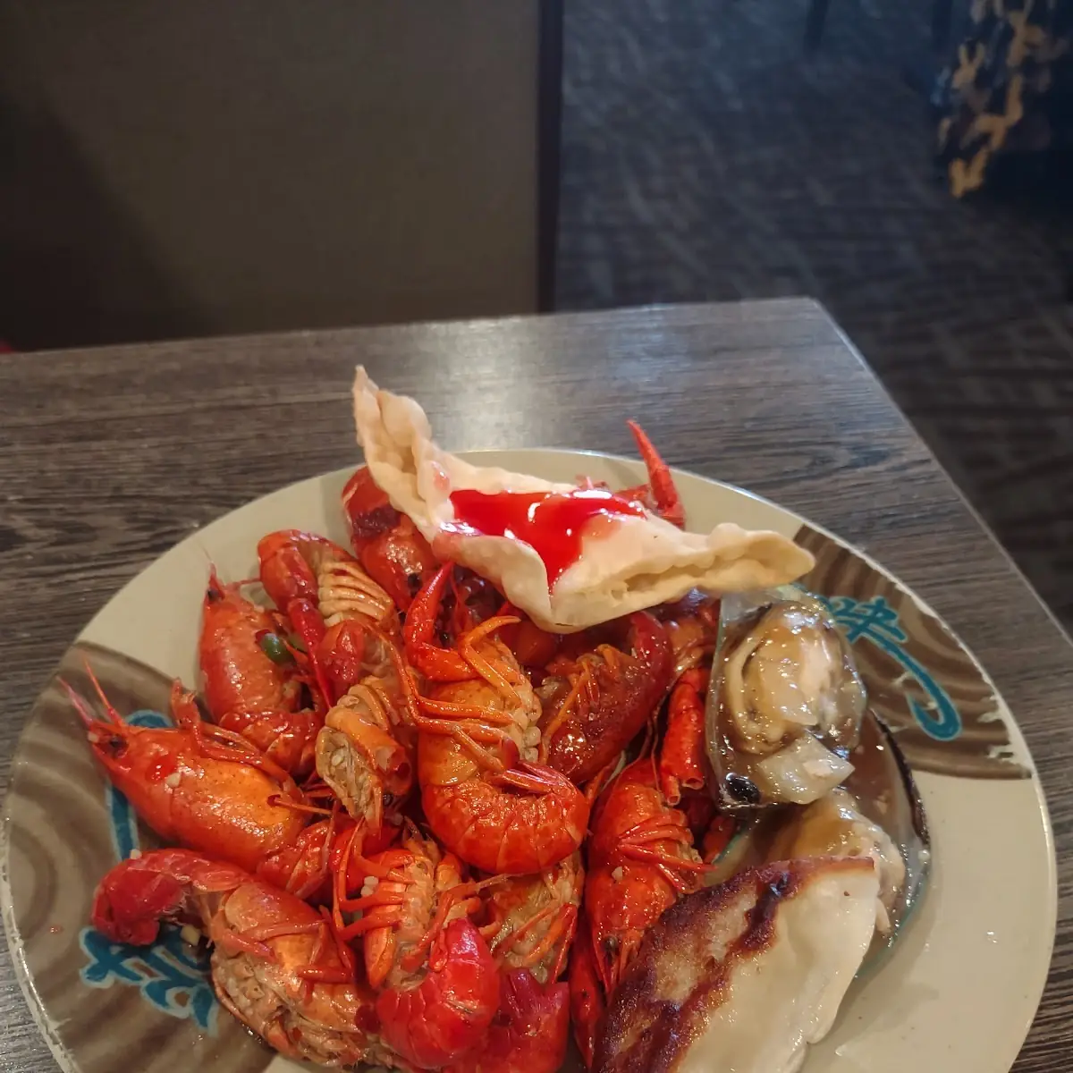 Crawfish Sushi Fried Chicken Kabob