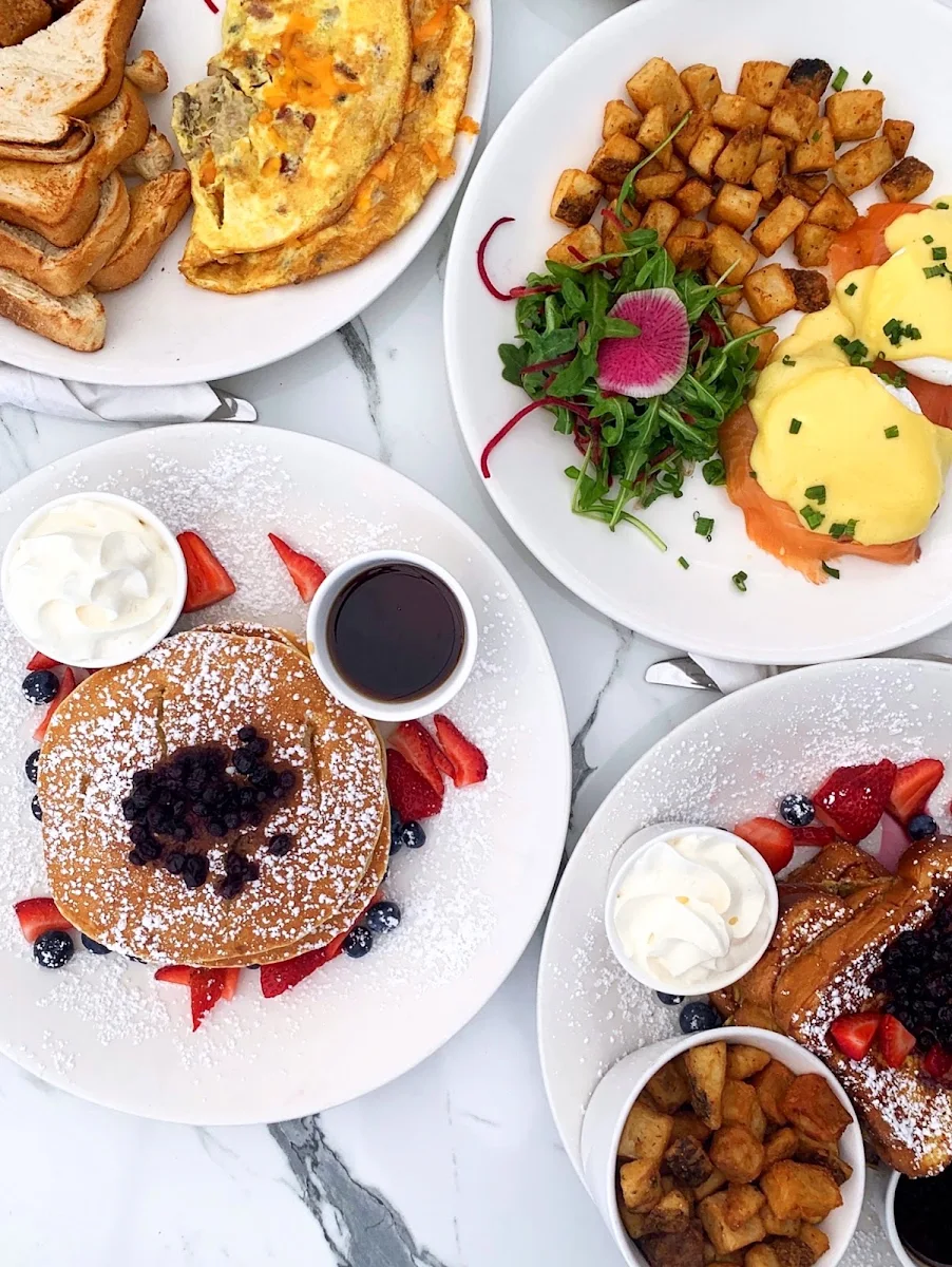 Atlantic Smoked Salmon Eggs Benedict, Evviva Breakfast and Lunch