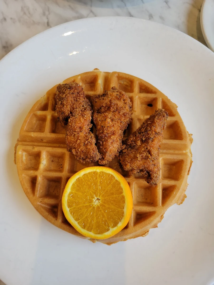 Chicken and Waffles, Evviva Breakfast and Lunch