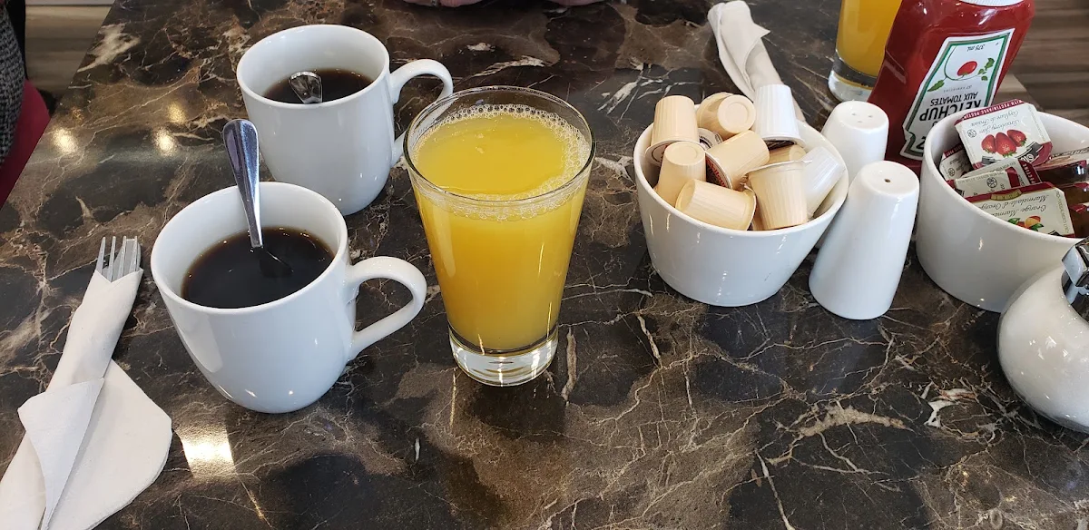 Freshly Squeezed Orange Juice, Evviva Breakfast and Lunch