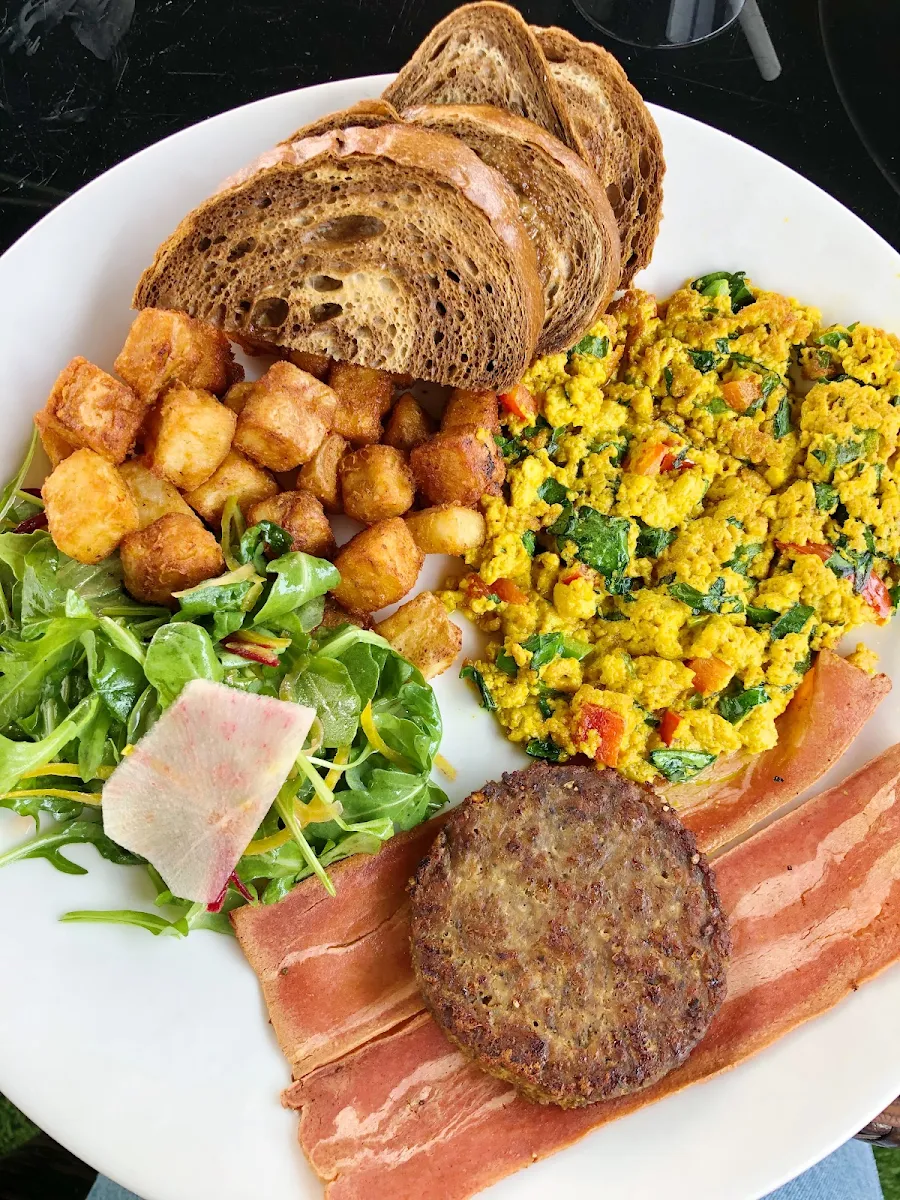 Vegan Slam Platter, Evviva Breakfast and Lunch