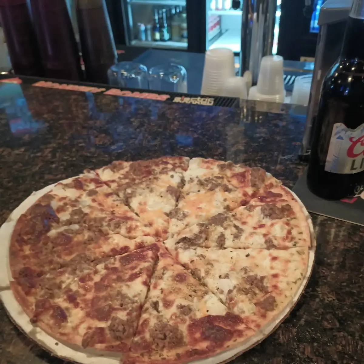 Butches White Sausage Pizza