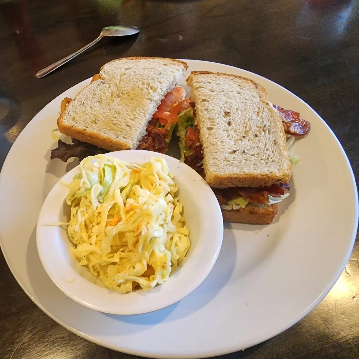 blt on Rye with Macaroni Salad