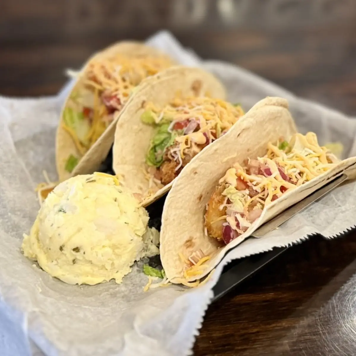 Tuna or Shrimp Tacos
