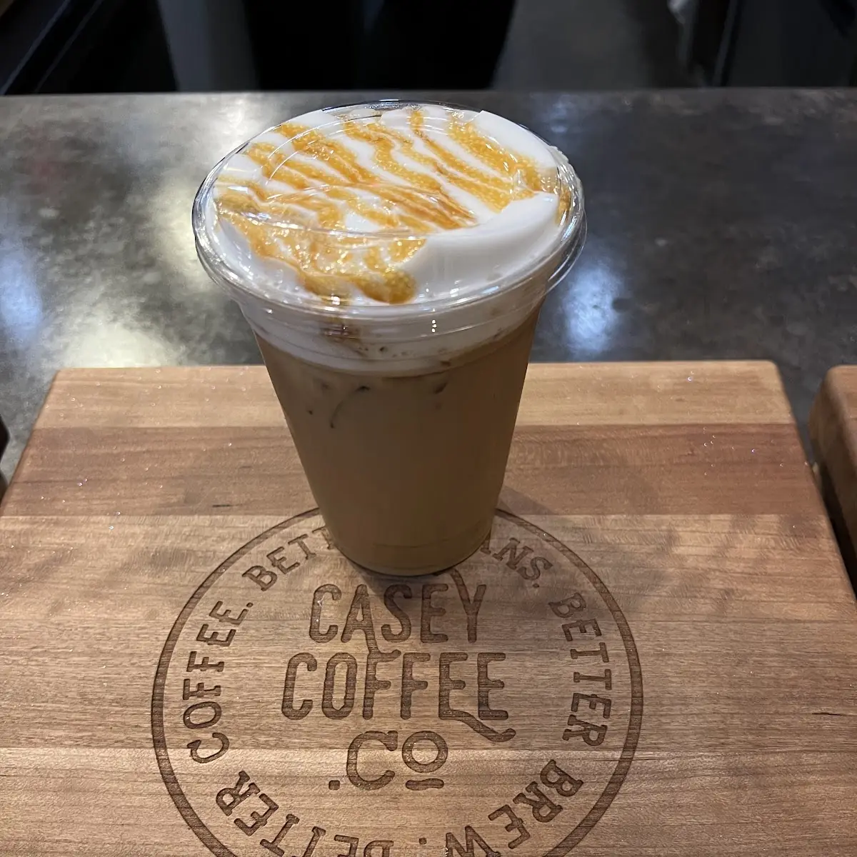 Iced Caramel Macchiato with Cold Foam