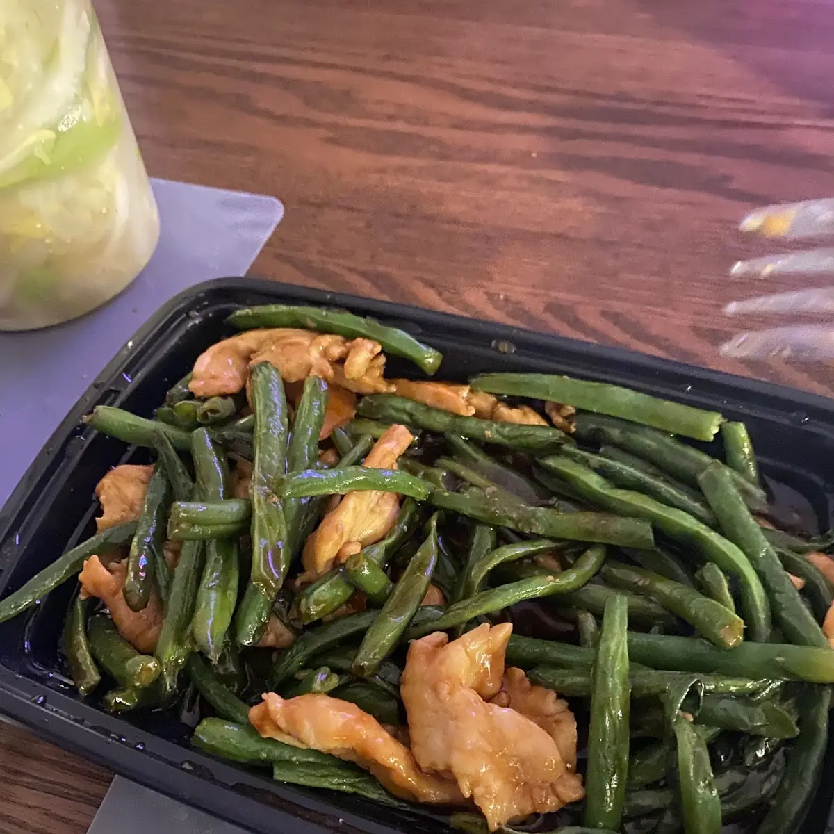 Shrimp with String Beans Combo Platter
