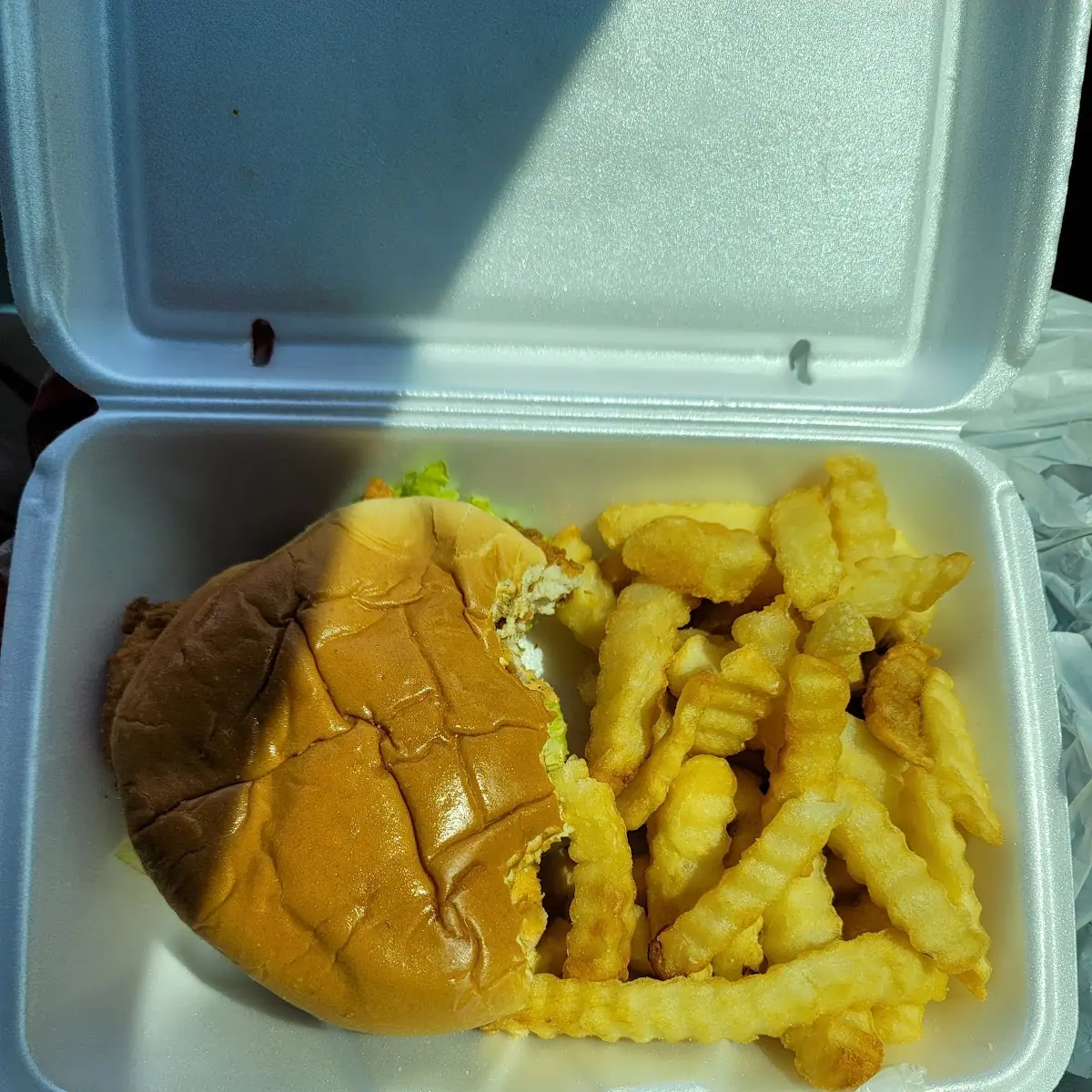 Fried Chicken Sandwhich Plate