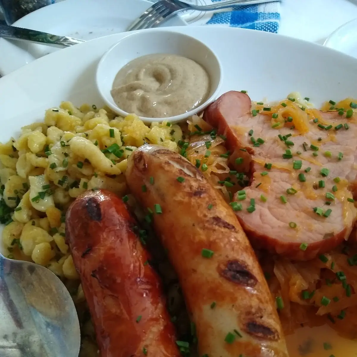 Bavarian Bratwurst Platter