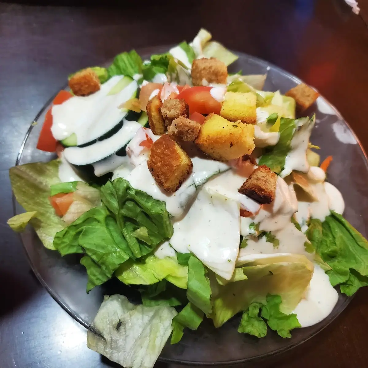 Salad with Ranch Dressing