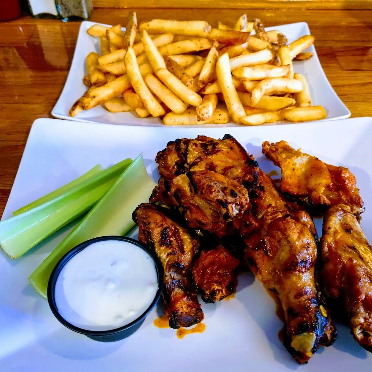 Chicken Wings and Fries