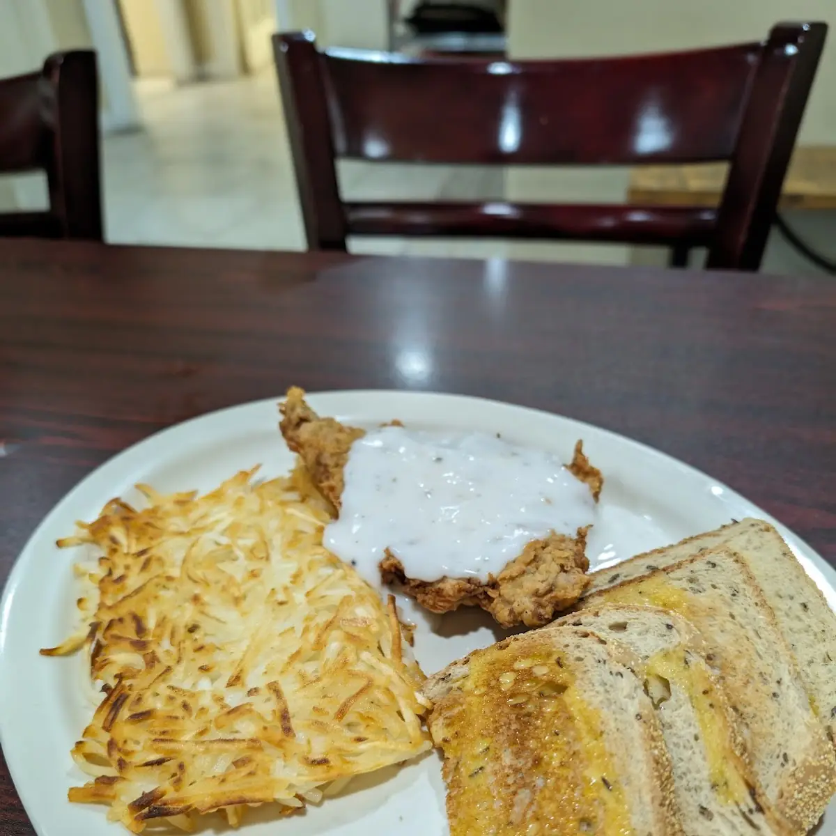 Chicken Fried Steak and Eggs