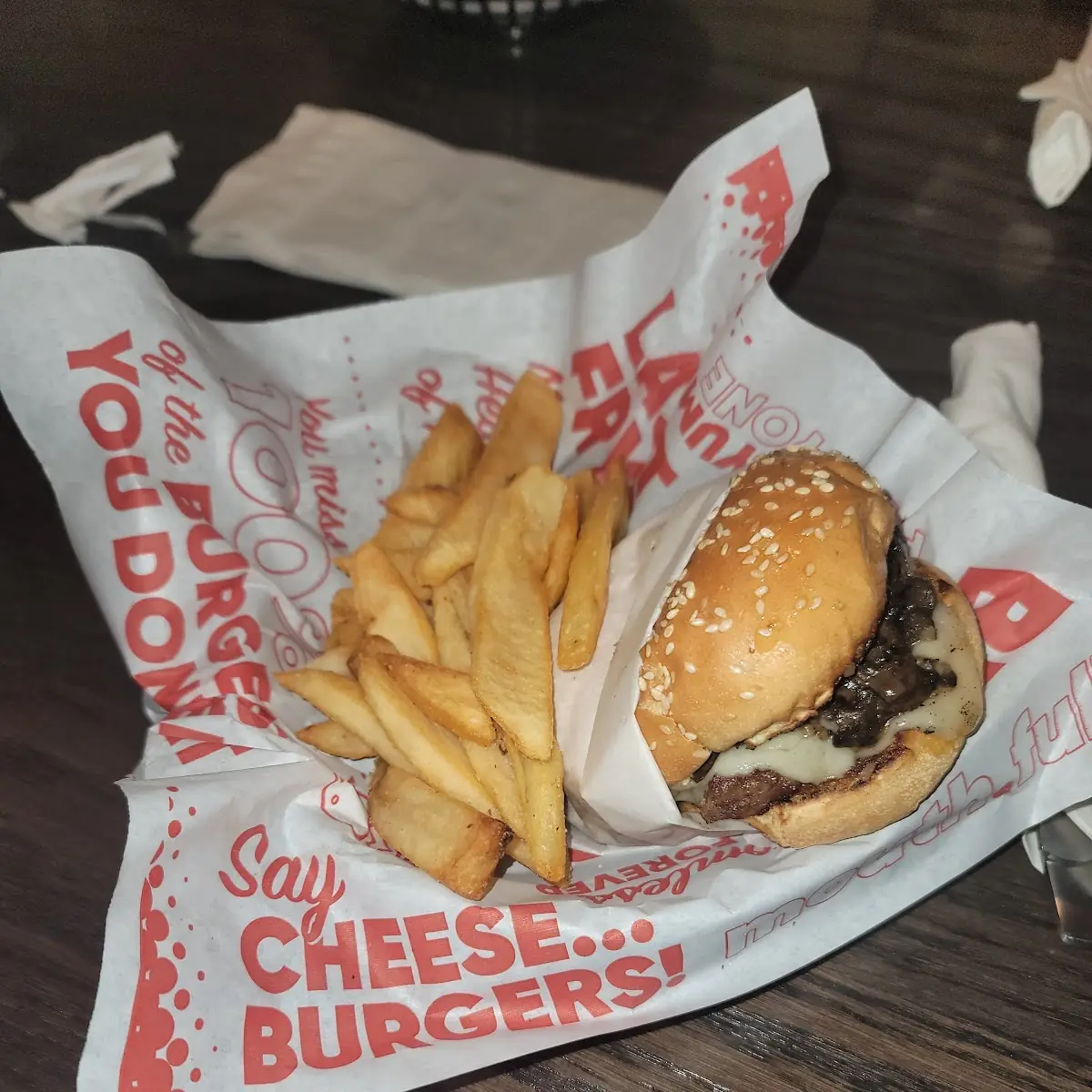 Mushroom Swiss Burger