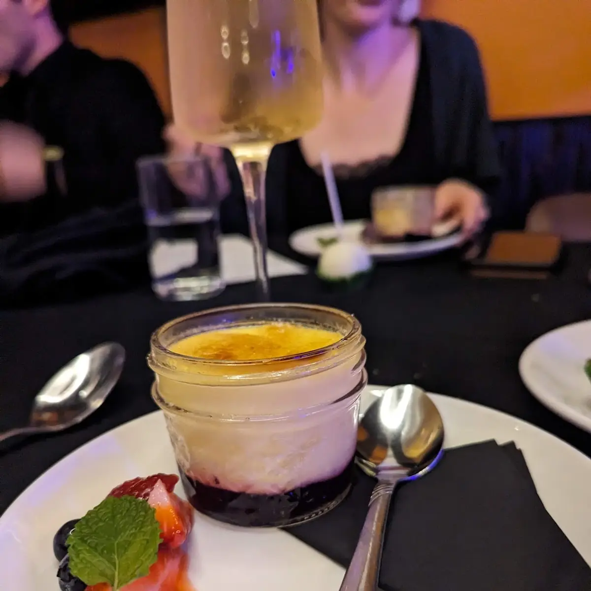 Huckleberry Creme Brulee