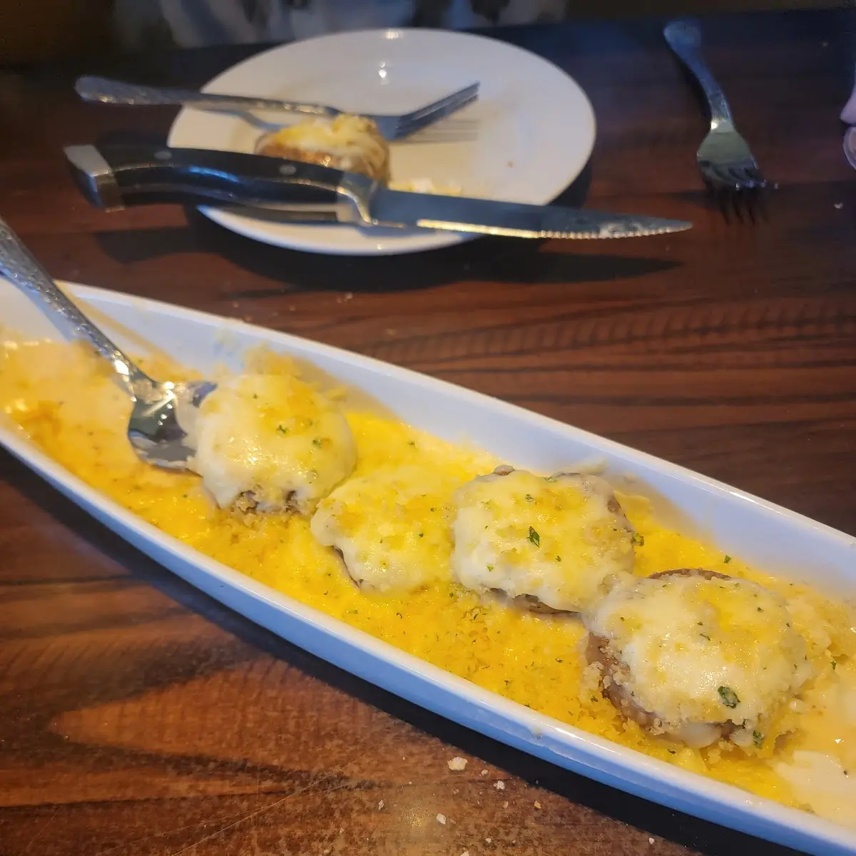 White Cheddar Stuffed Mushrooms