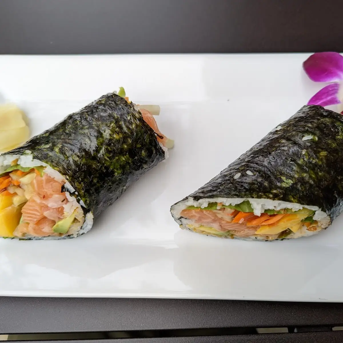 Salmon Burrito Must Try