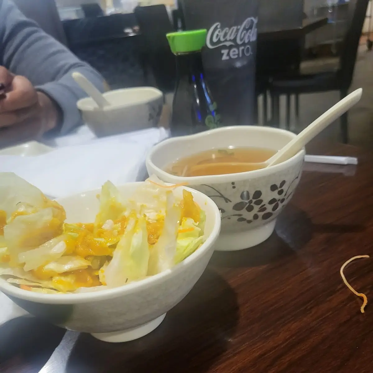 Salad and Clear Soup