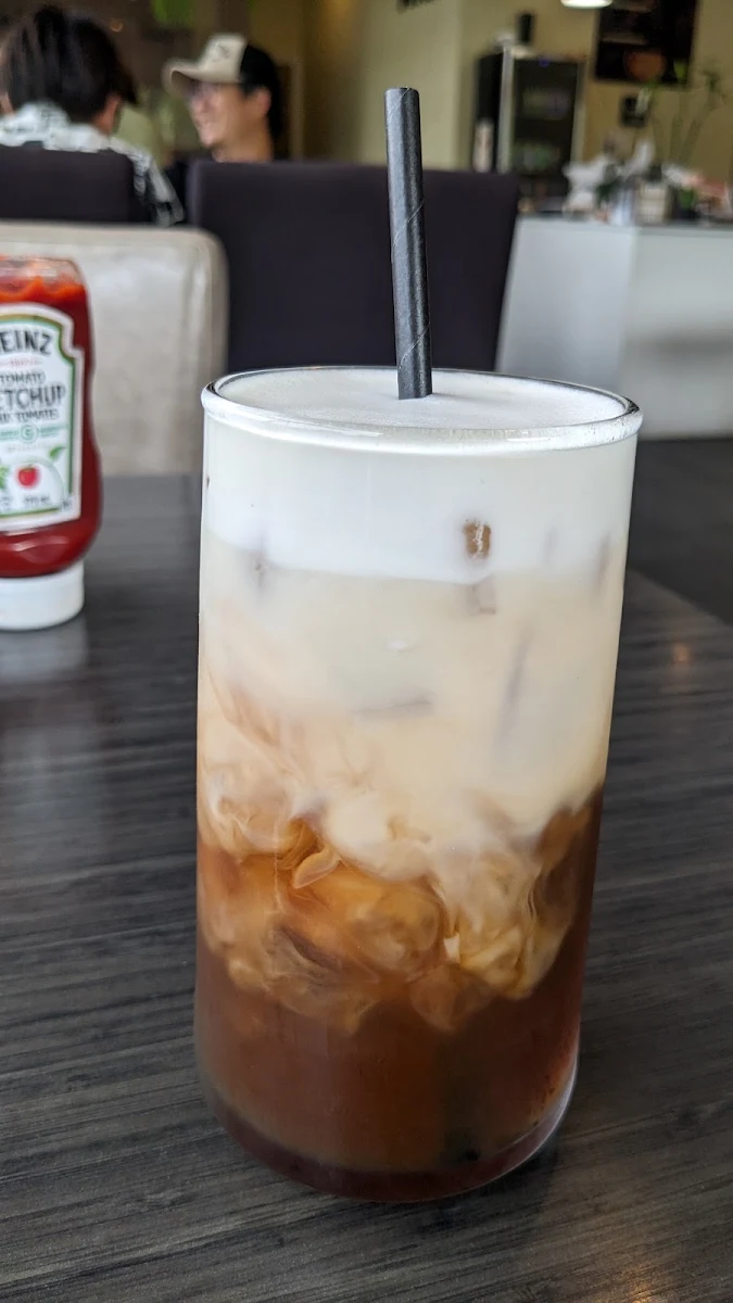 Iced Okinawa Latte, AT Cafe