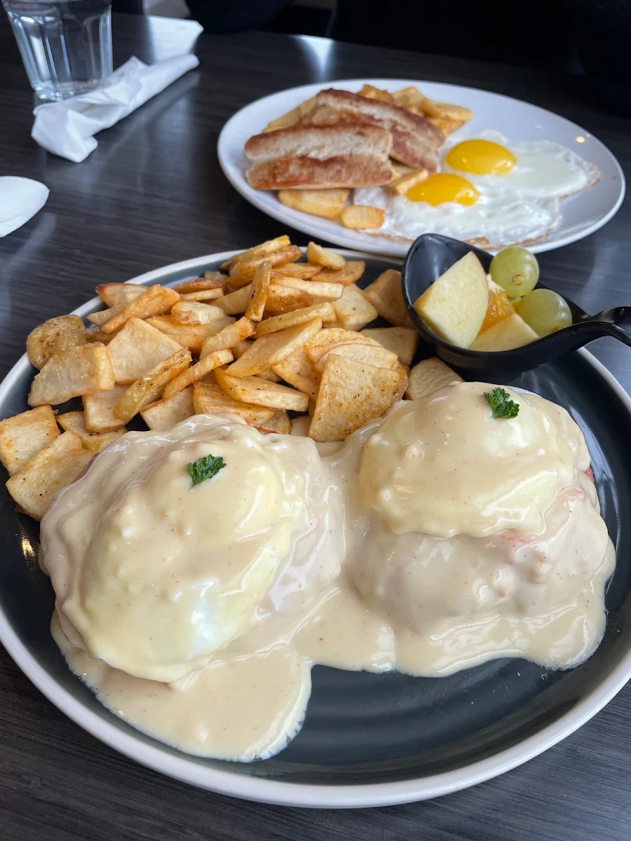Shrimp Avocado Benedict