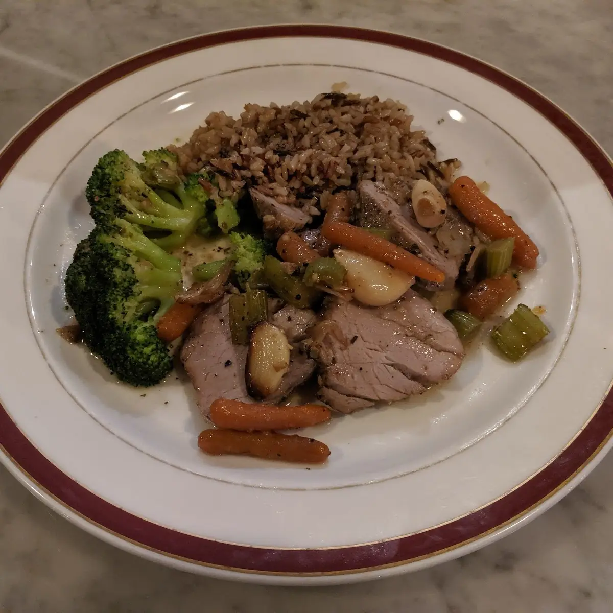 Black Rice with Mixed Vegetables