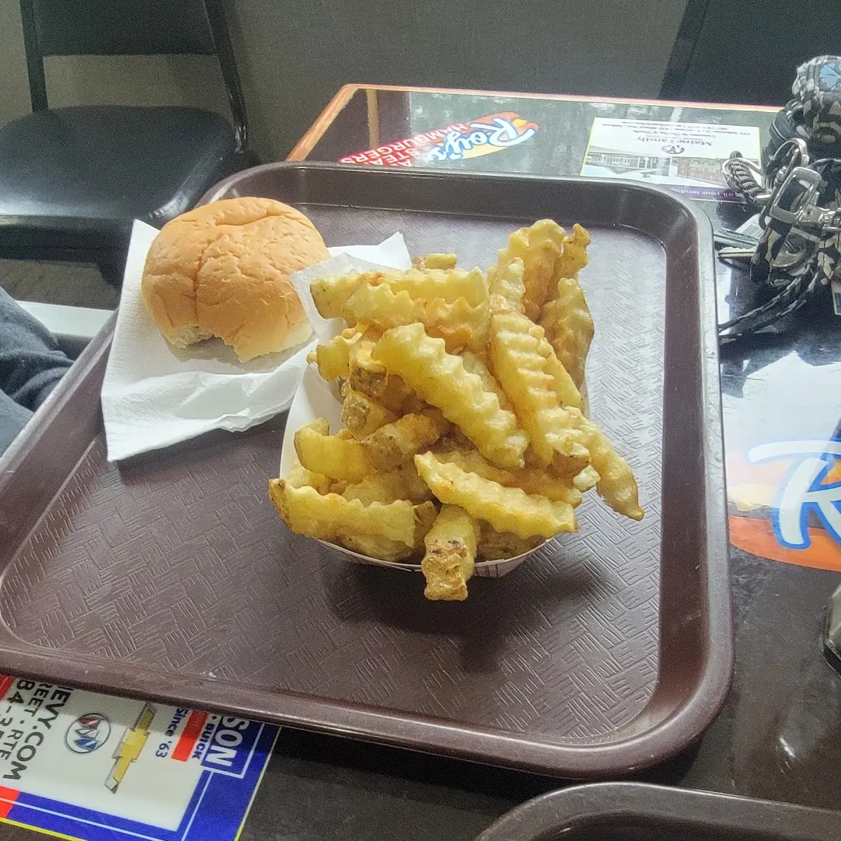Cheese Burger and Fries