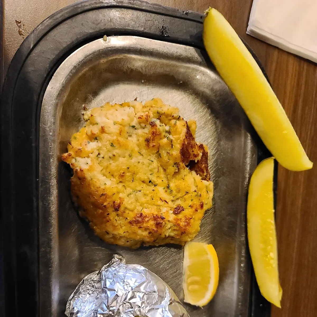 Crab Cakes with Fries