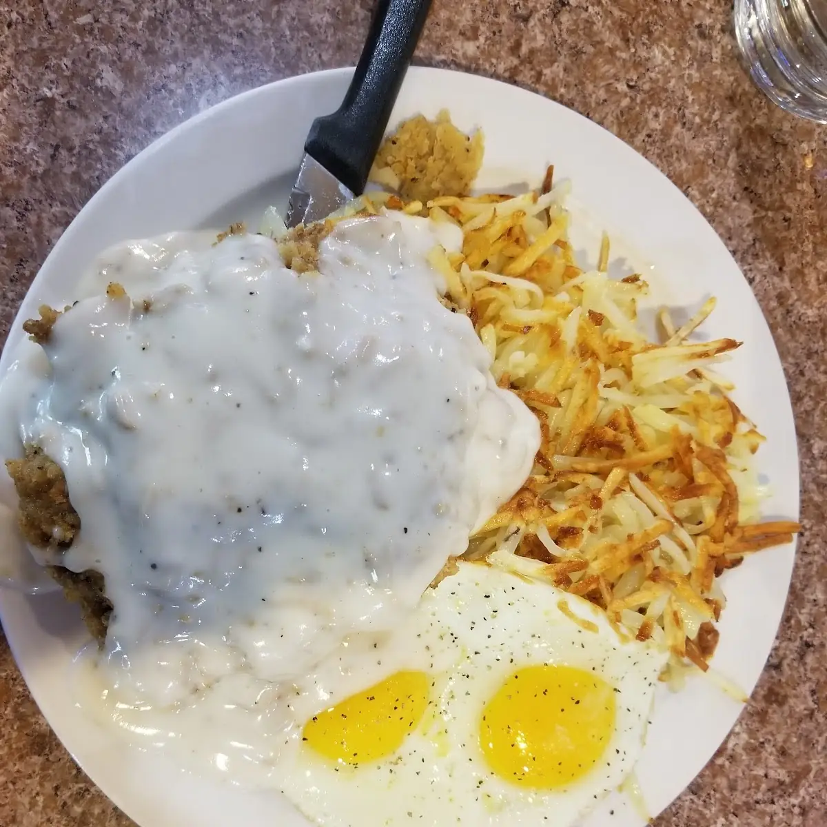Country Fried Steak & 2 Eggs