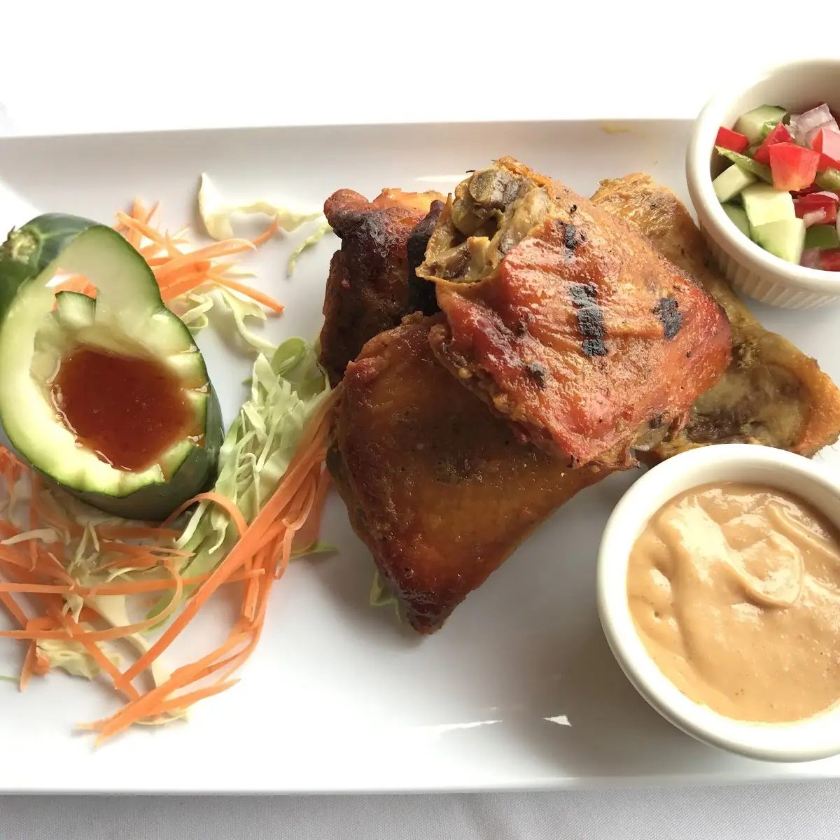 BBQ Boneless Duck Kao Nah Ped’