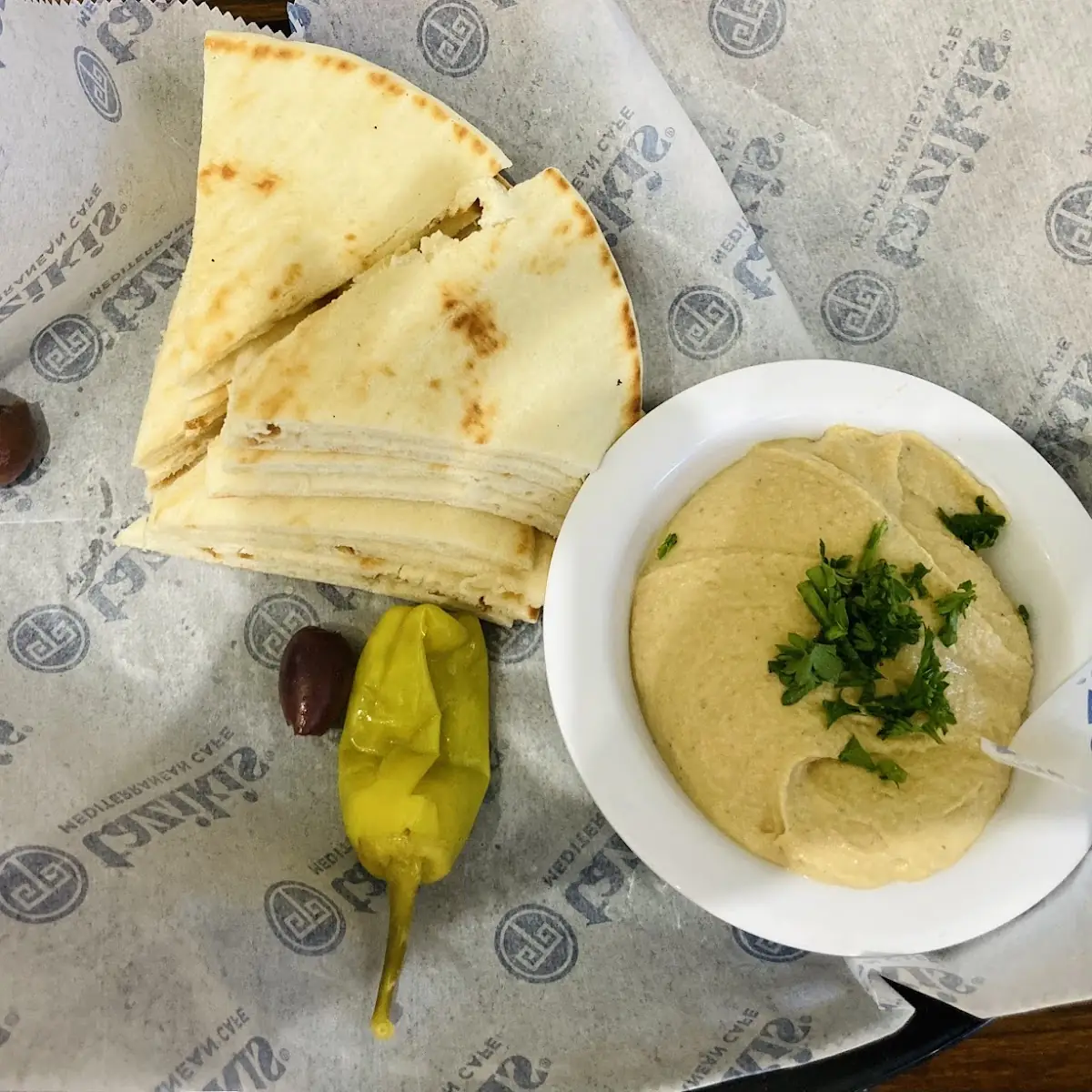 Humus and Pita Bread