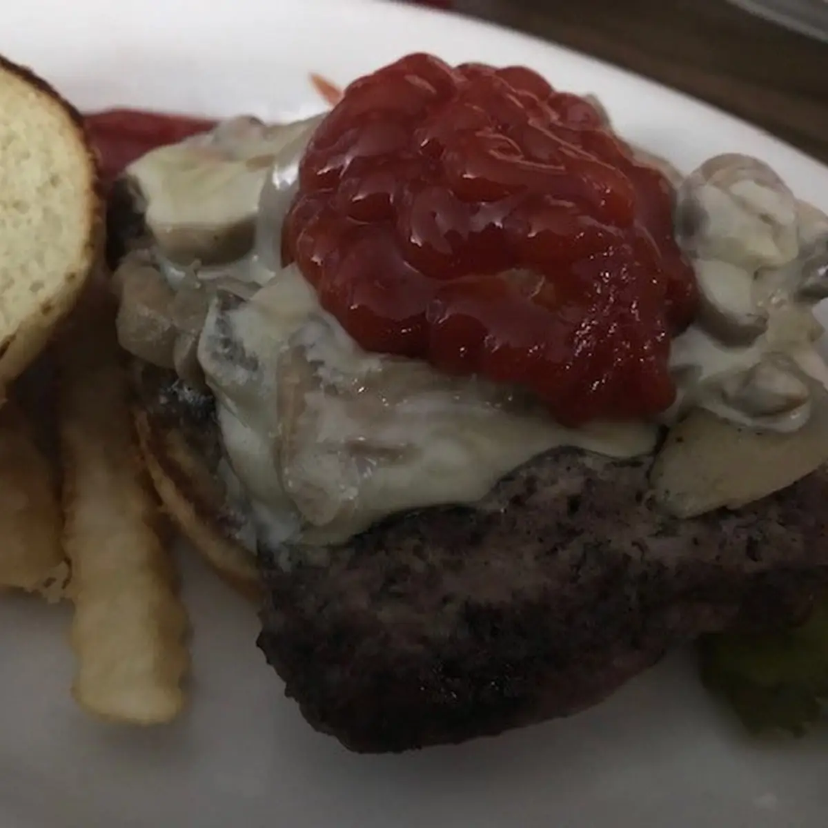 Mushroom Swiss Burger