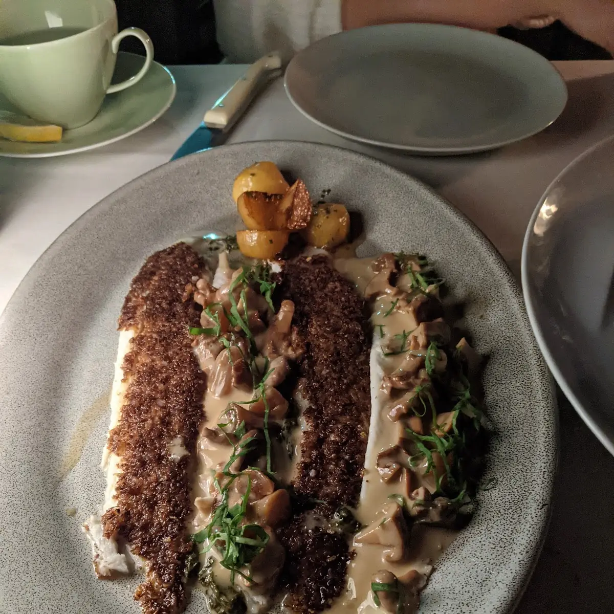 Almond Crusted Dover Sole