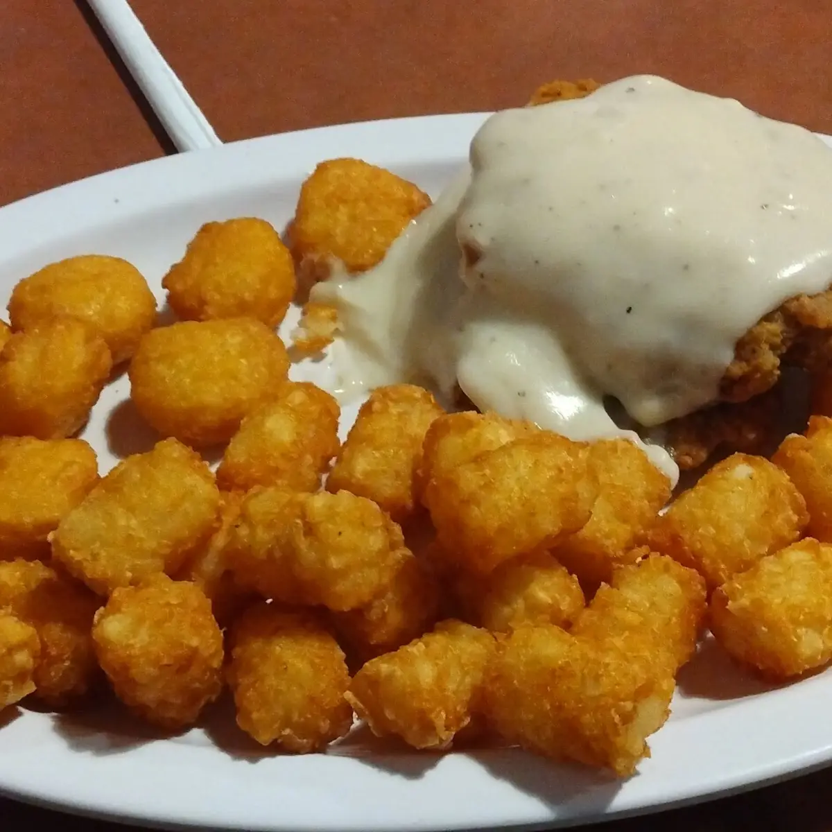 Chicken Fried Steak Tater Tots Corn Fritters