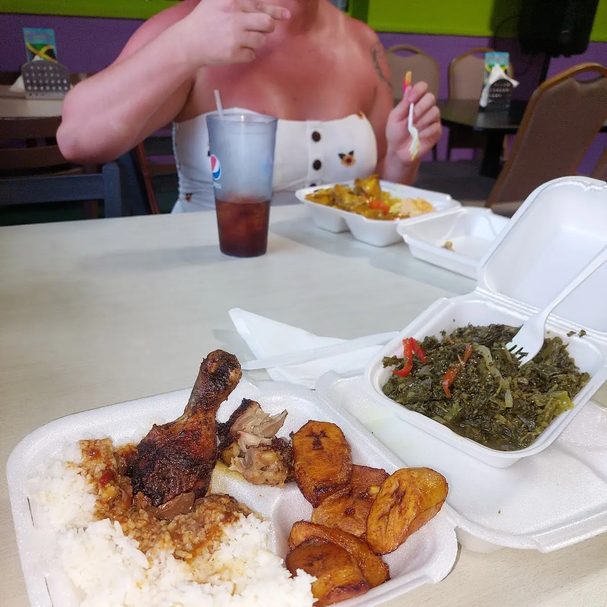 Jerk Chicken with White Rice